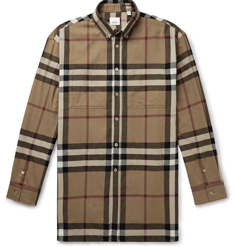 burberry casual button doen xd|burberry checked flannel shirts.